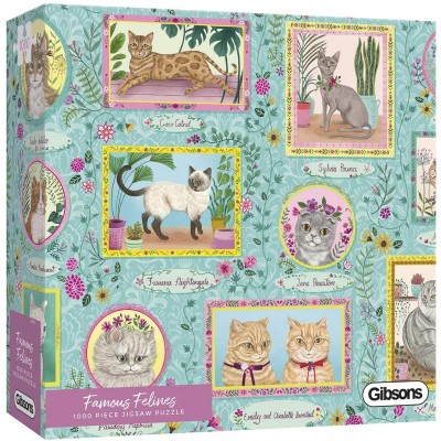 Puzzle Gibsons-G6603 Famous Felines