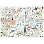 Puzzle  Gibsons-G6606 Map of London