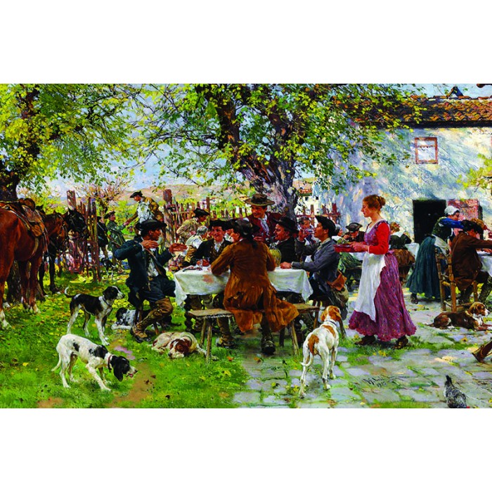 Puzzle Gold-Puzzle-60430 Déjeuner des Chasseurs
