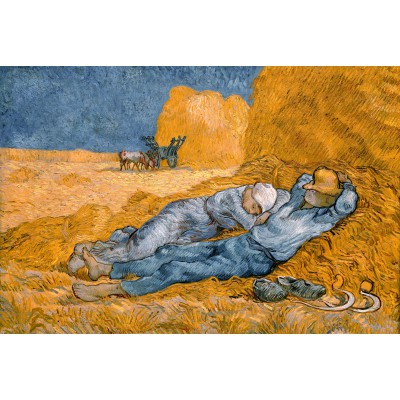 Puzzle Grafika-F-30829 Van Gogh Vincent : La Sieste (d'après Millet), 1890