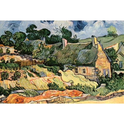 Puzzle Grafika-F-30831 Vincent Van Gogh : Les chaumes de Cordeville, 1890