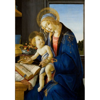 Puzzle Grafika-F-30990 Sandro Botticelli: La Madone du Livre, 1480
