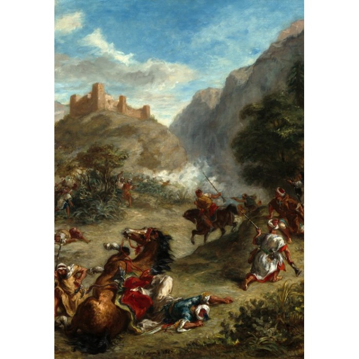 Eugène Delacroix : Arabes tiraillés dans les montagnes