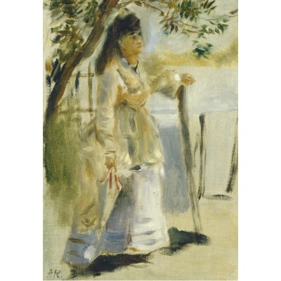 Puzzle Grafika-F-31186 Auguste Renoir : Femme à la Barrière, 1866