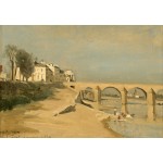 Puzzle  Grafika-F-31219 Jean-Baptiste-Camille Corot : Pont sur la Saône à Mâcon, 1834