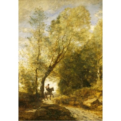 Puzzle Grafika-F-31221 Jean-Baptiste-Camille Corot : La Forêt de Coubron, 1872