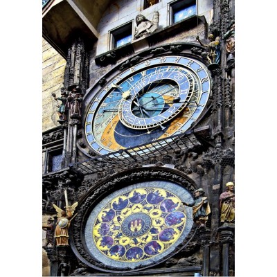 Puzzle Grafika-F-31464 Horloge Astronomique, Prague