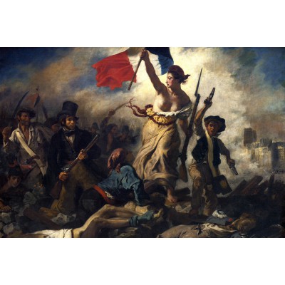 Puzzle Grafika-F-31589 Delacroix Eugène : La Liberté Guidant le Peuple, 1830