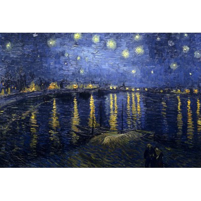 Puzzle Grafika-F-31731 Vincent Van Gogh : La Nuit Etoilée, 1888