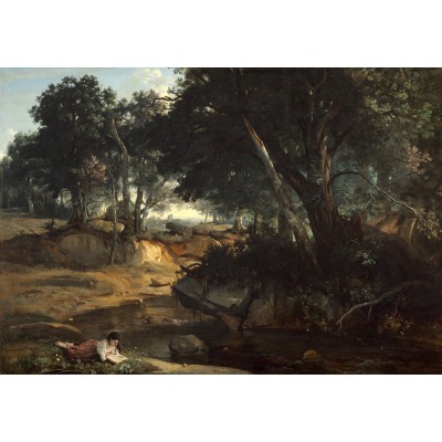 Puzzle Grafika-F-32122 Jean-Baptiste-Camille Corot : Forêt de Fontainebleau, 1834