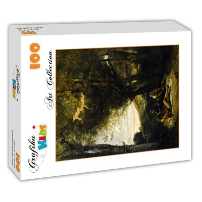 Puzzle Grafika-Kids-01344 Jean-Baptiste-Camille Corot : Saint Sebastian Succored by the Holy Women, 1874