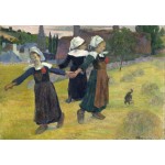 Puzzle   Gauguin Paul : Danse Bretonne des Filles à Pont Aven, 1888