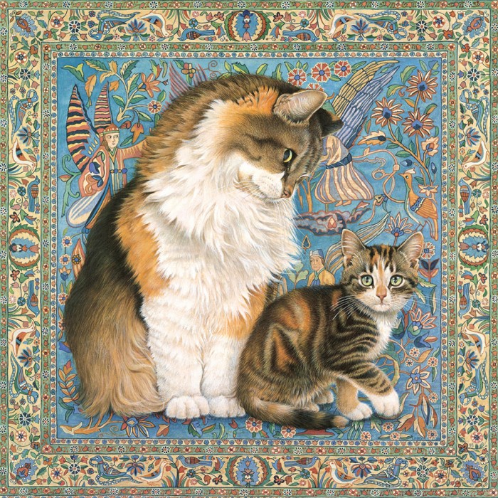 Puzzle   Agneatha and Avril on Persian carpet