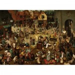 Puzzle   Brueghel Pieter - Le Combat de Carnaval et Carême, 1559