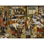 Puzzle   Brueghel Pieter le Jeune : Le Paiement de la Dîme, 1617-1622