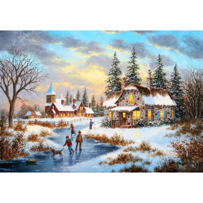 Puzzle   Dennis Lewan - A Mid-Winter's Eve