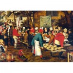 Puzzle  Grafika-F-30003 Brueghel - Noce paysanne, 1567-1568