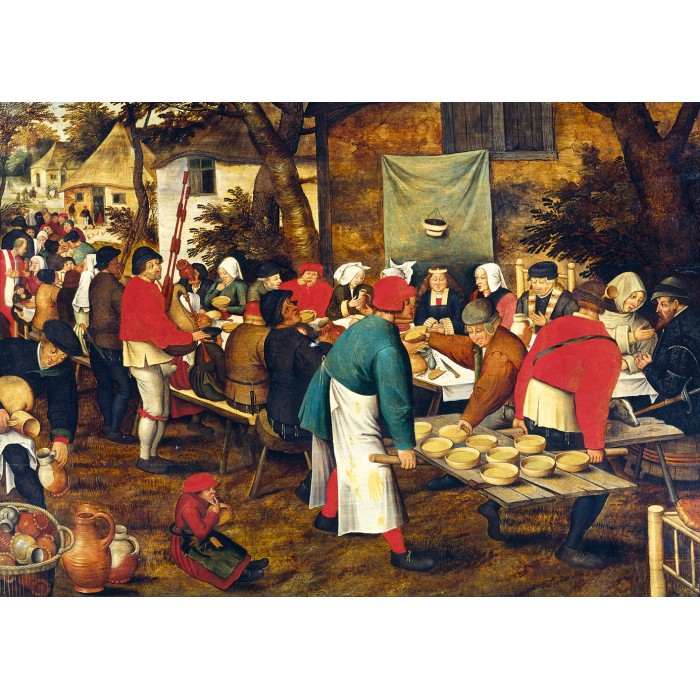 Puzzle  Grafika-F-30003 Pieter Brueghel the Younger - Noce Paysanne, 1630