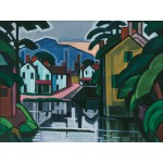 Puzzle  Grafika-F-30154 Oscar Bluemner : Old Canal Port, 1914