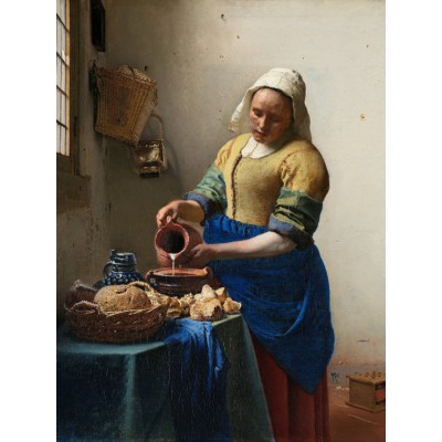 Puzzle Grafika-F-30186 Vermeer Johannes : La Laitière, 1658-1661