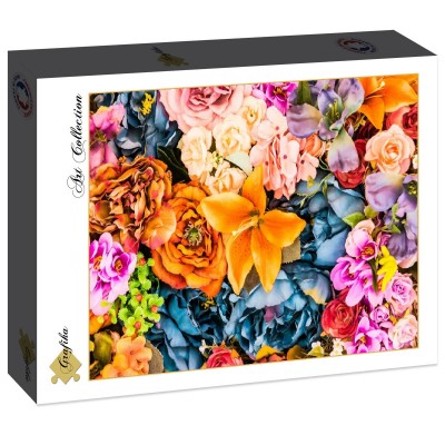 Puzzle Grafika-F-30298 Bouquet Vintage de Fleurs Artificielles