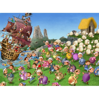 Puzzle Grafika-F-30380 François Ruyer - Pirates 1
