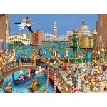 Puzzle  Grafika-F-30382 François Ruyer : Les Lapins à Venise