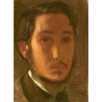 Puzzle  Grafika-F-30484 Edgar Degas : Autoportrait avec Col Blanc, 1857