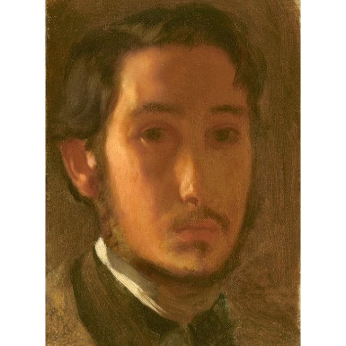 Edgar Degas : Autoportrait avec Col Blanc, 1857