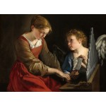 Puzzle  Grafika-F-30490 Orazio Gentileschi et Giovanni Lanfranco : Sainte Cecilia et un Ange, 1617/1618