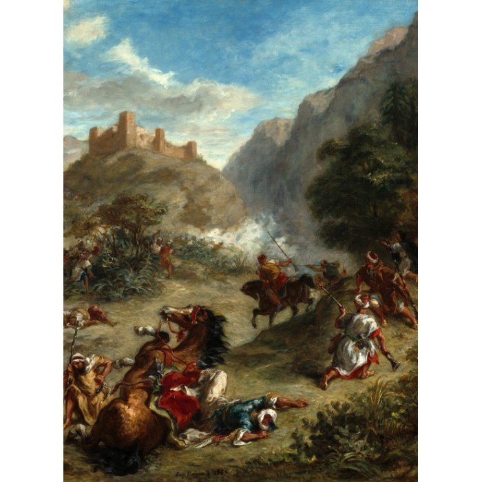 Eugène Delacroix : Arabes tiraillés dans les montagnes