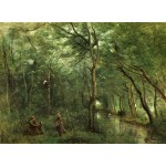 Puzzle  Grafika-F-30542 Jean-Baptiste-Camille Corot : Les Ramasseurs d'Anguille, 1860-1865 