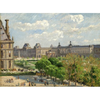 Puzzle Grafika-F-30563 Camille Pissarro : Place du Carrousel, Paris, 1900