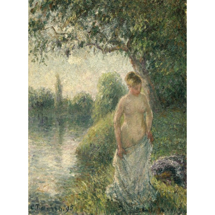Pissarro Camille : La baigneuse, 1895