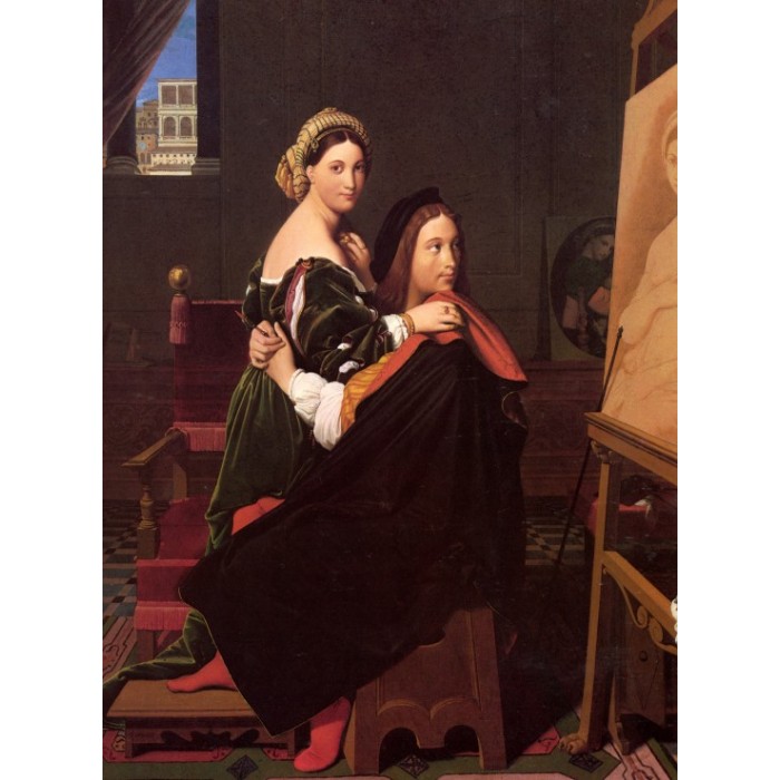 Jean-Auguste-Dominique Ingres : Raphaël et la Fornarina, 1814