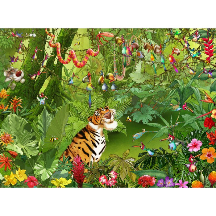 Puzzle Sally Rich - Devon Hare Stack Grafika-F-30807 2000 pièces Puzzles -  Animaux de la forêt - /Planet'Puzzles