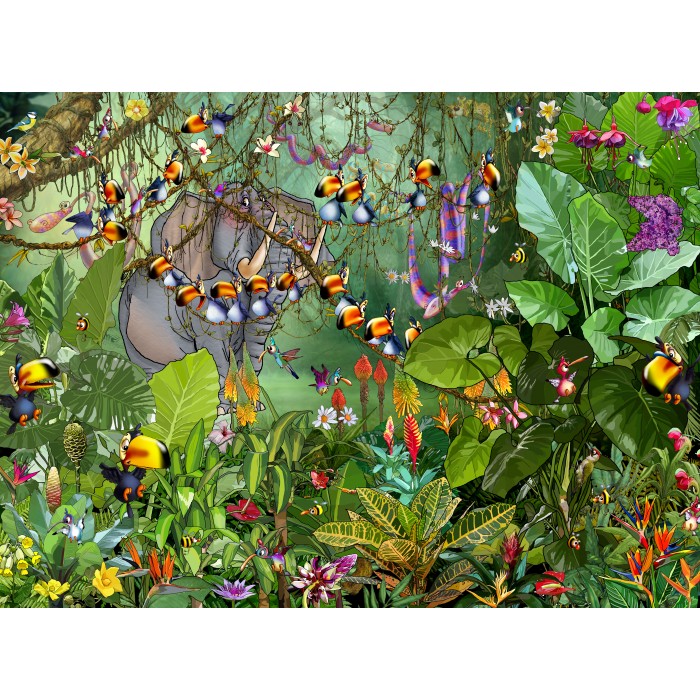 Puzzle  Grafika-F-30736 François Ruyer - La Jungle 2