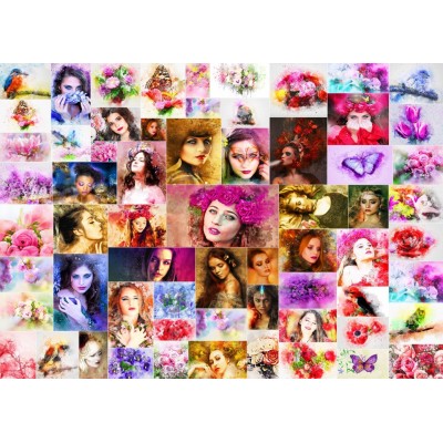 Puzzle Grafika-F-32250 Collage - Femmes