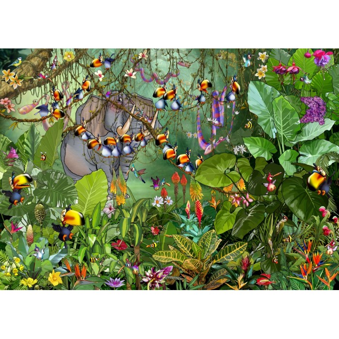 Puzzle  Grafika-F-32284 François Ruyer - La Jungle 2