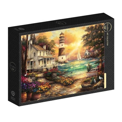 Puzzle Grafika-F-32296 Chuck Pinson - Cottage by the Sea