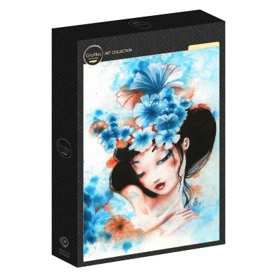 Puzzle Grafika-F-32544 Misstigri - Blue Flowers