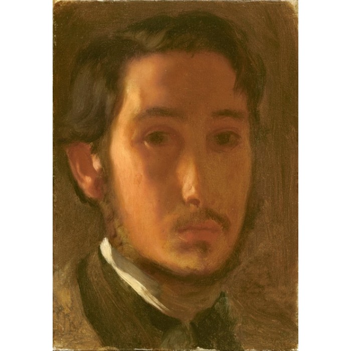 Edgar Degas : Autoportrait avec Col Blanc, 1857