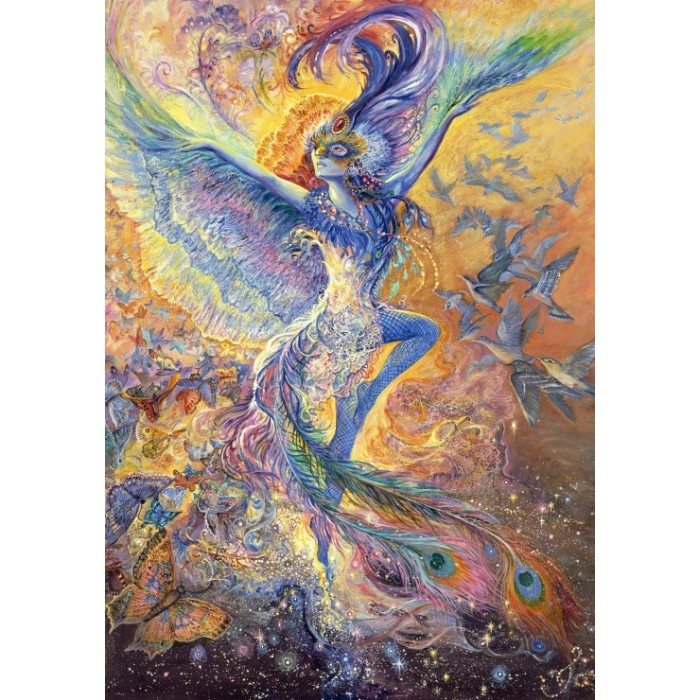 Puzzle  Grafika-F-33028 Josephine Wall - Blue Bird