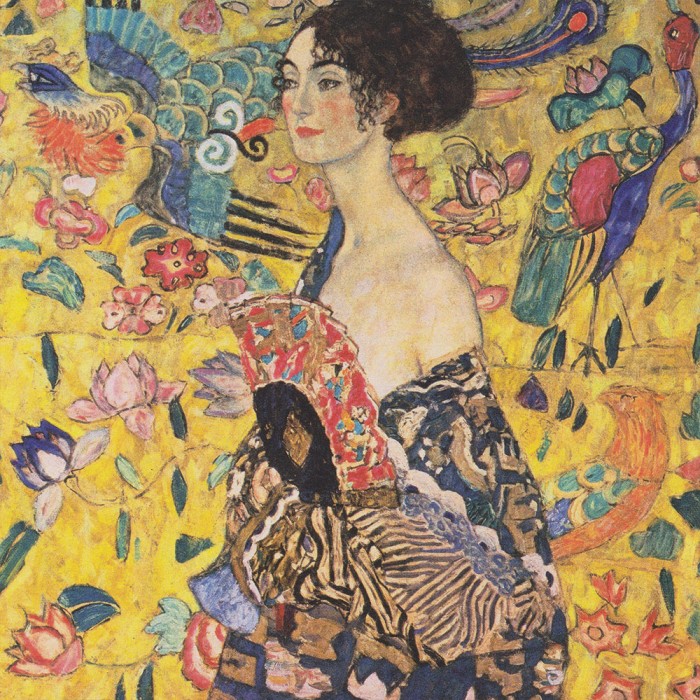 Gustav Klimt : Dame à l'éventail, 1917-1918