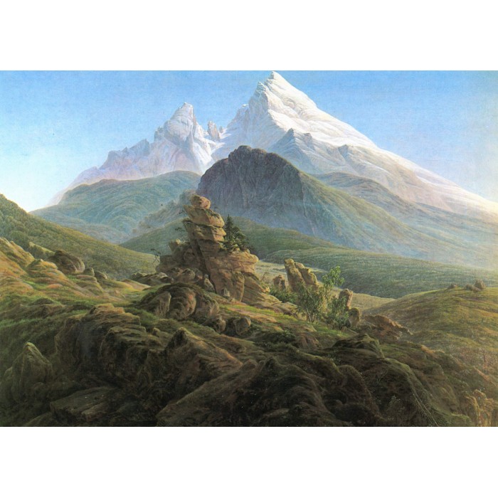 Puzzle  Grafika-F-33400 Caspar David Friedrich - Le Watzmann, 1825