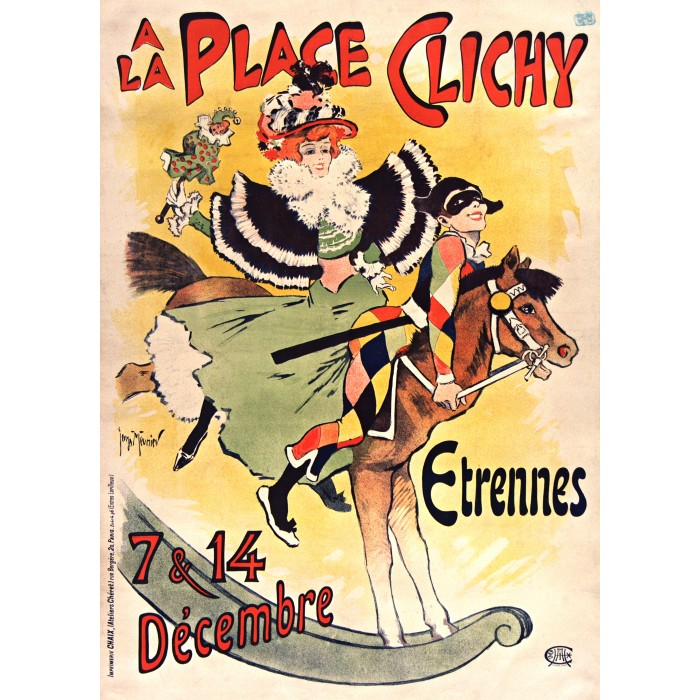 Puzzle  Grafika-F-33423 Georges Meunier - A la Place Clichy, 1897