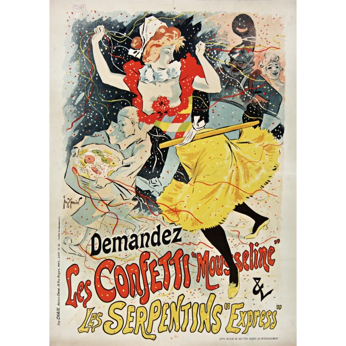 Puzzle  Grafika-F-33424 Georges Meunier - Confettis et Serpentins, 1894