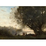 Puzzle   Jean-Baptiste-Camille Corot : Danse sous les Arbres au Bord du Lac, 1865-1870