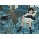 Puzzle   Mary Cassatt : Petite Fille dans un Fauteuil Bleu, 1878