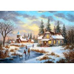 Puzzle  Grafika-T-00519 Dennis Lewan - A Mid-Winter's Eve